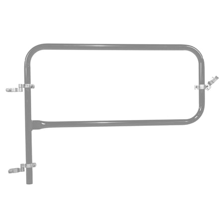 Vestil GRAY PIPE SAFETY RAILING GATE-P SHAPED 48X36 VDKR-G4-GYSG
